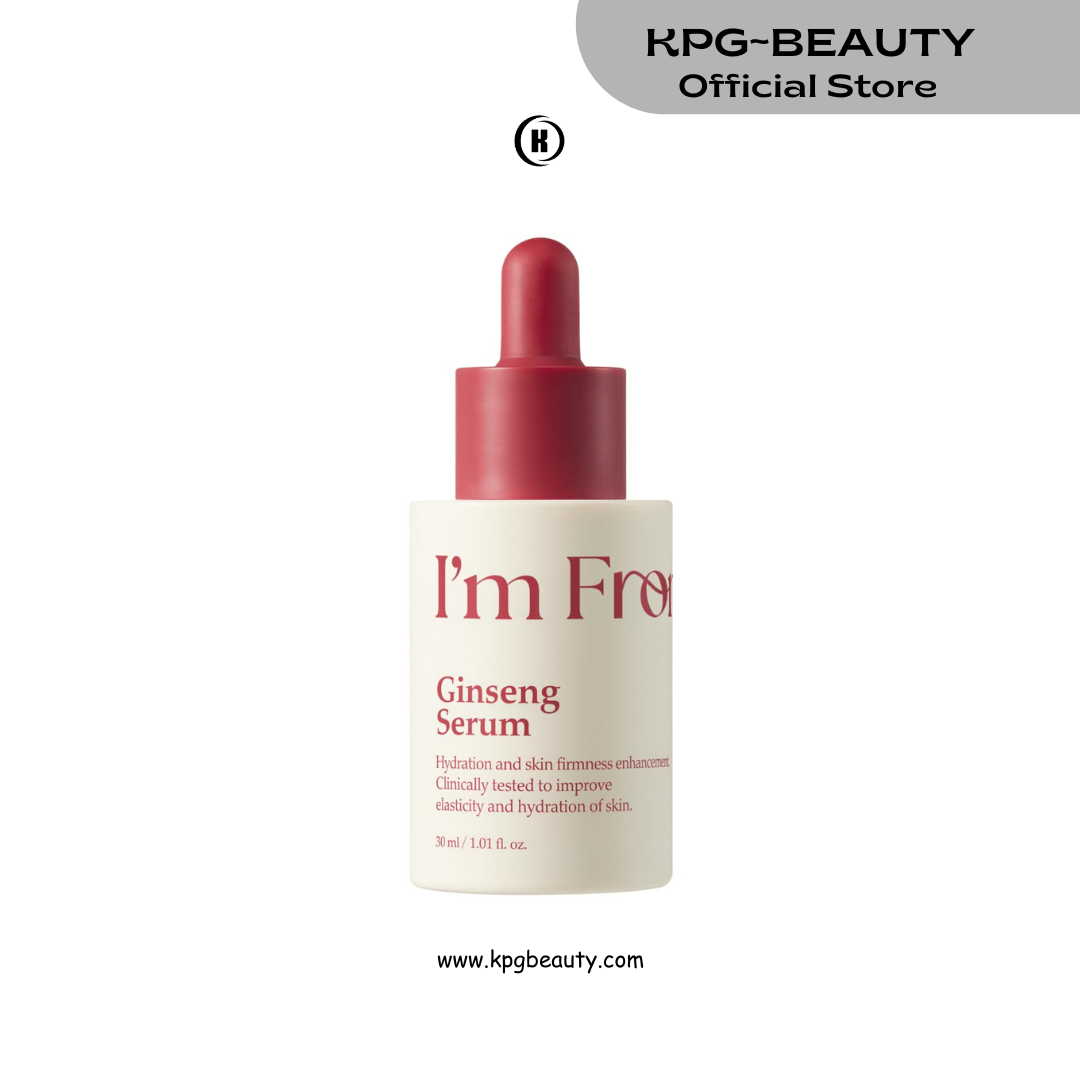 I’m From Ginseng Serum, Korean Red Ginseng Extract Serum for Skin Nourishment, Elasticity & Deep Moisture 30ML IAM FROM
