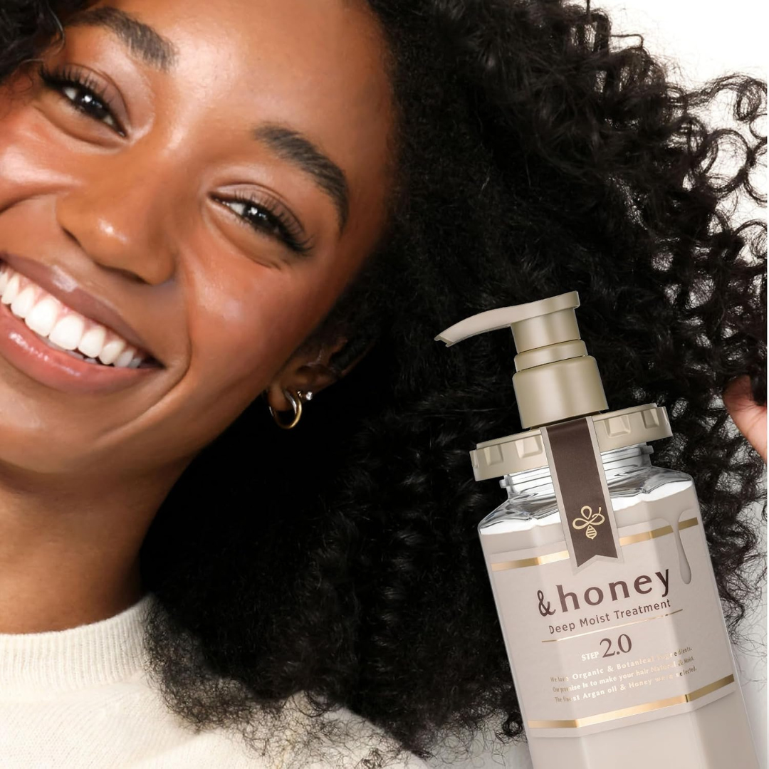 &honey Deep Moist Shampoo & Conditioner Set 440ml + 450g KPG BEAUTY &honey