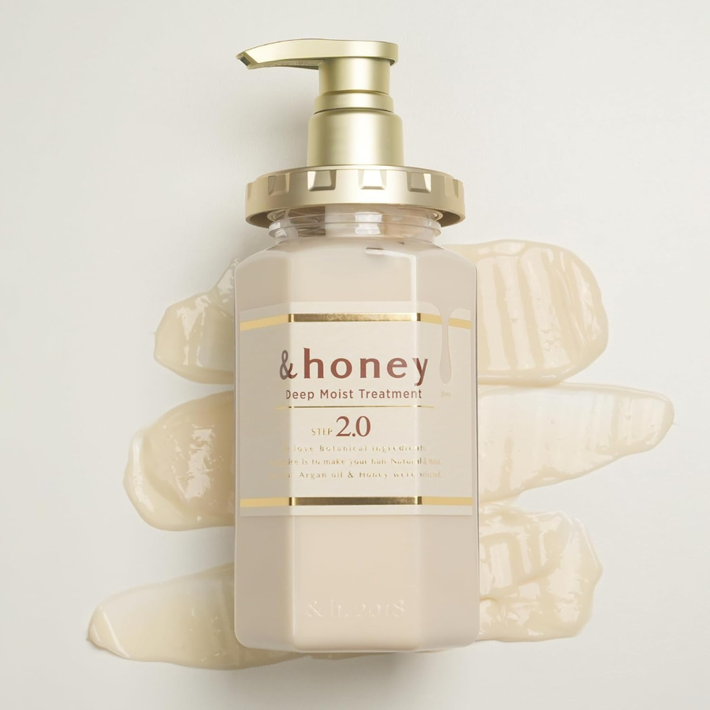 &honey Deep Moist Shampoo & Conditioner Set 440ml + 450g KPG BEAUTY &honey