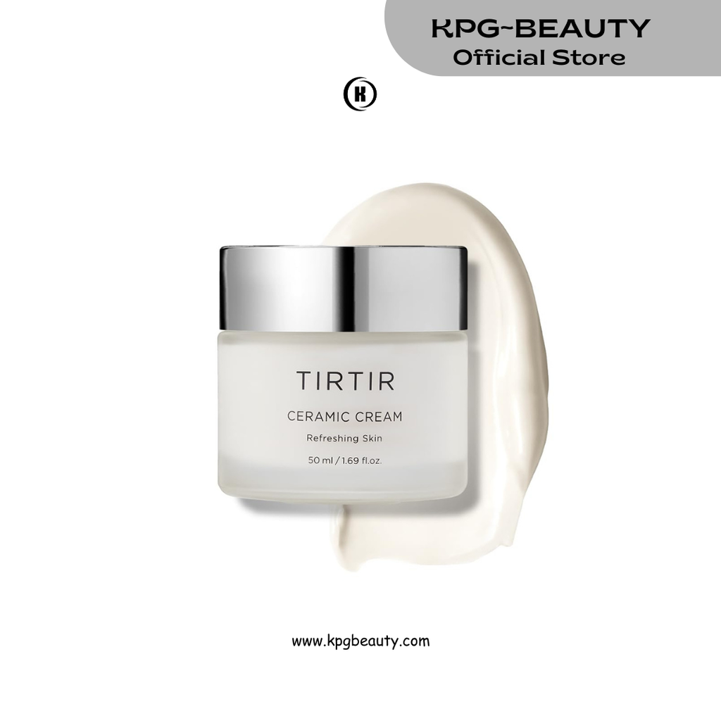 TIRTIR Natural Ceramide Cream | Deep moisturizer for Glass Skin, Polyglutamic acid, Centella Asiatica Extract, Skin barrier, Lightweight, Mild, Nature derived ingredients, Dry skin, Korean skincare 50ml TIRTIR