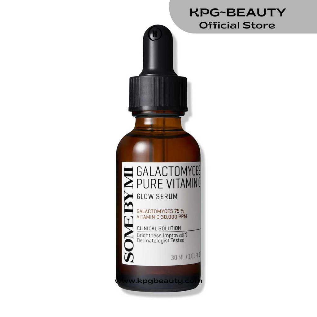 SOME BY MI Galactomyces Pure Vitamin C Glow Serum - 1.01Oz, 30ml - Korean Vitamin C Face Serum for Glow Glass Skin - Dark Spot Correcting Serum with Skin Texture and Elasticity Care - Korean Skin Care