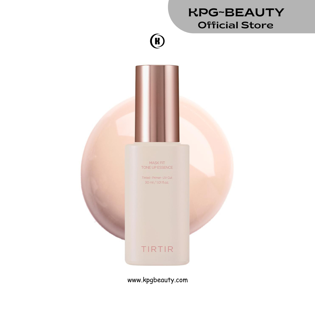 TIRTIR Mask Fit Tone Up Essence | Tinted Moisturizer, All-in-one base, Glass skin look, Deep Hydration, Long-lasting, Natural Coverage, Lightweight, Make-up free look, 1.01 fl.oz. (Beige) TIRTIR