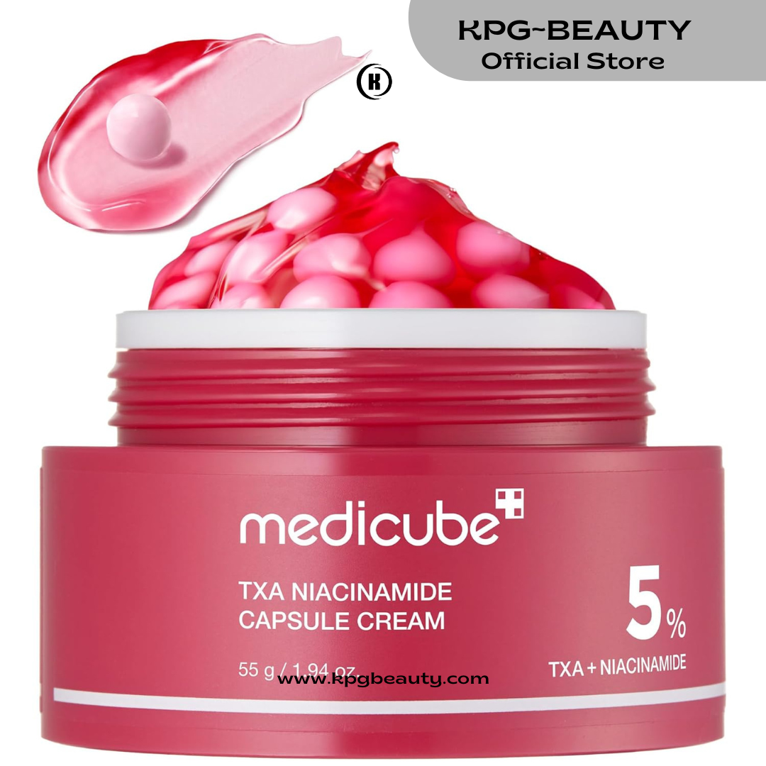 medicube TXA+Niacinamide Capsule Cream | Dual Radiance Moisturizer, Ideal for Use After Spot Care | For Uneven Skin Tone, Texture & Hydration | 99% Pure Tranexamic Acid | Korean Skincare 55 Grams