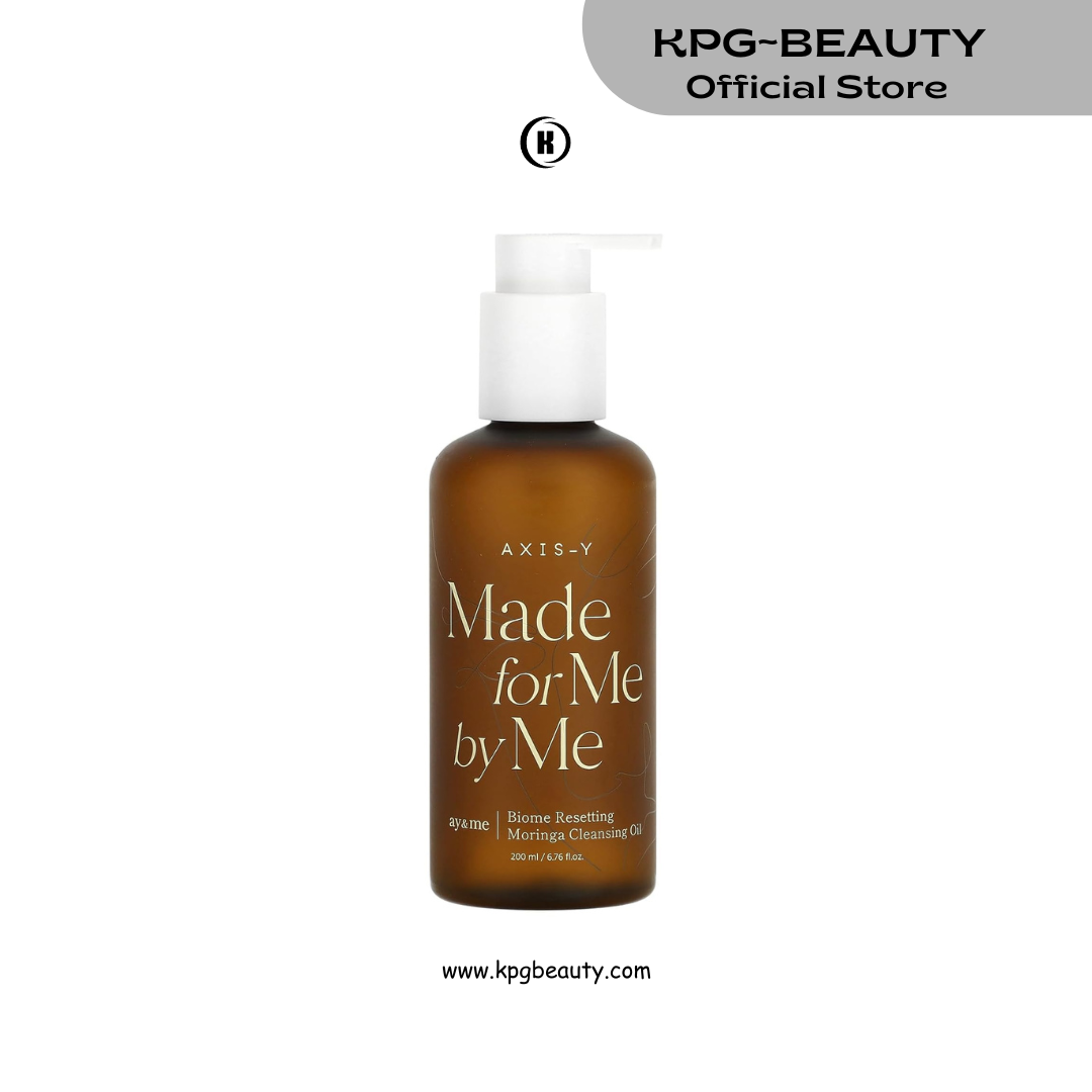 AXIS-Y Biome Resetting Moringa Cleansing Oil - Skin Nourishing & Deep Hydrating Gentle Face Cleanser - Korean Skincare for All Skin Types (6.76 fl. oz.) AXIS-Y