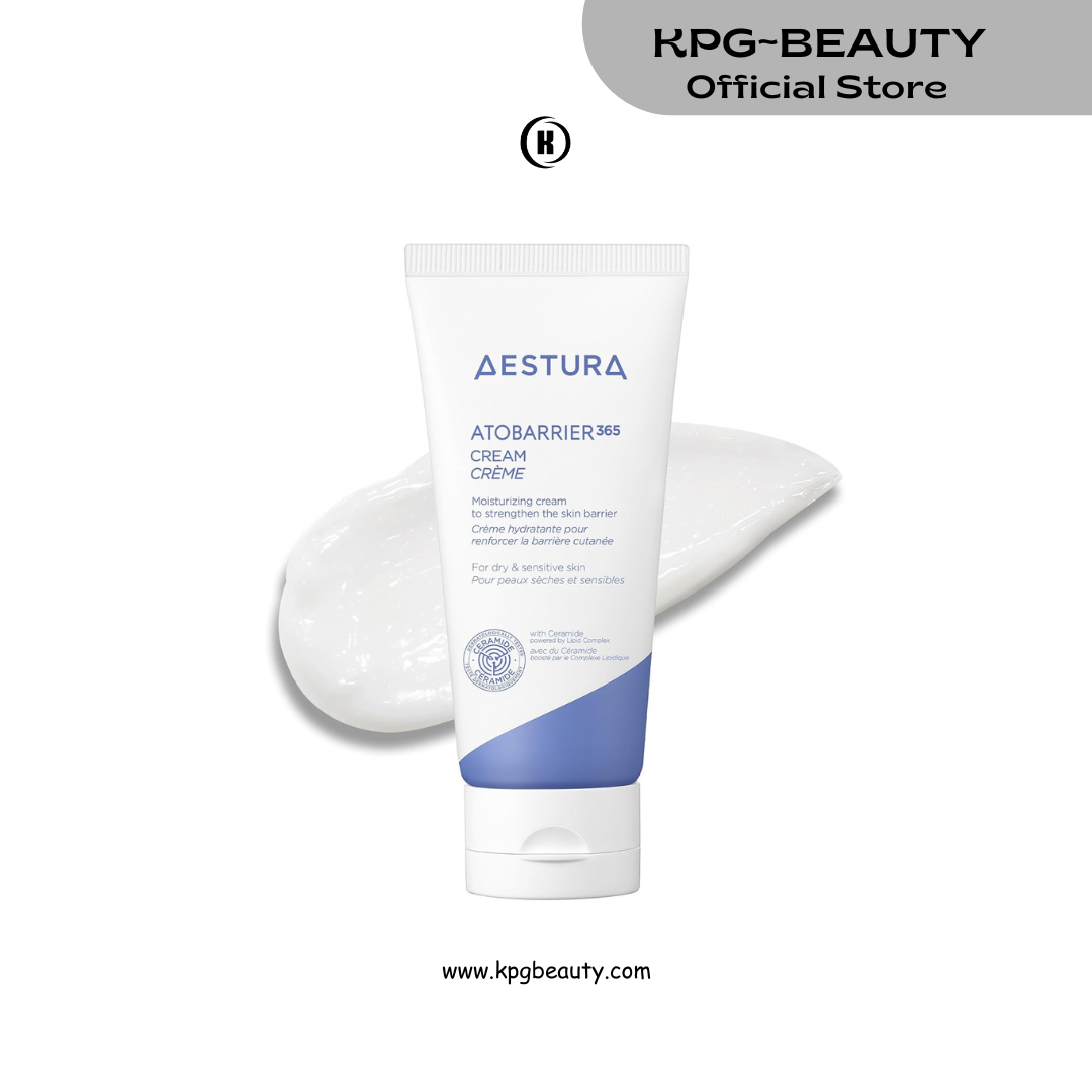 AESTURA ATOBARRIER365 Cream with Ceramides, Korean Face Moisturizer for Barrier Repair | 120H lasting Hydration, Ceramide Capsules, Dry & Sensitive Skin, Non-comedogenic, 80 mL AESTURA