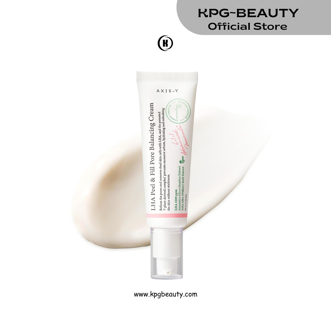 AXIS-Y LHA Peel & Fill Pore Balancing Cream - Blackhead Remover & Pore Minimizer for Face - Vegan Korean Skin Care Face Moisturizer Cream for All Skin Types (1.69 fl. oz.) AXIS-Y