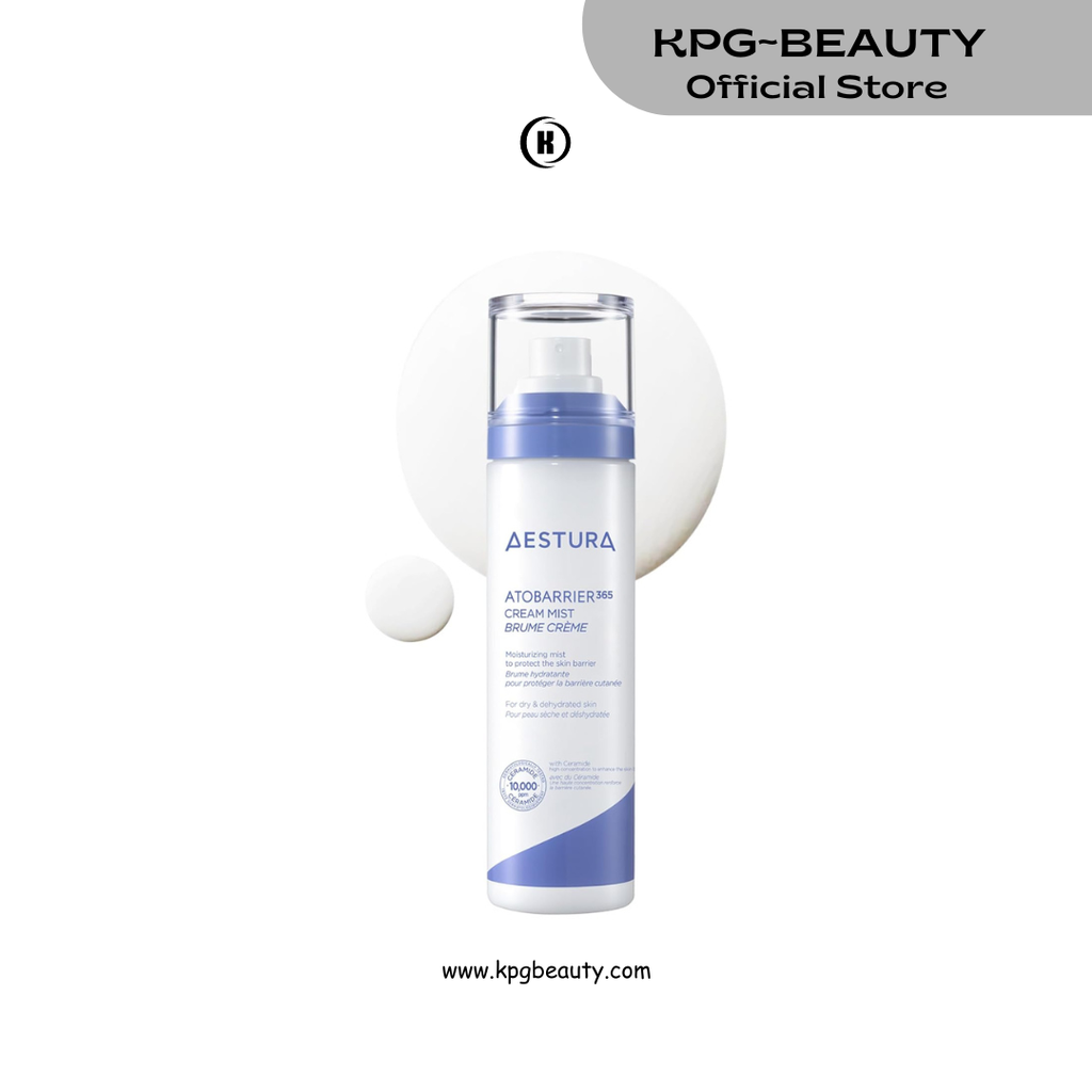 AESTURA ATOBARRIER365 Cream Mist with 10,000ppm Ceramides | Moisture Barrier Support, Ultra-Fine Moisturizing Mist, Suitable for Dry Skin | Korean Skin Care, 120ML AESTURA