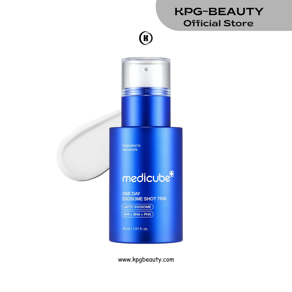 medicube Exosome Shot Zero 7,500 PPM Spicule Facial Serum | Liquid Skin Booster Serum | Exosome, AHA+BHA+PHA | Pore Care, Dead Skin Cells, Skin Texture | Korean Skincare, 1.01 fl.oz Medicube