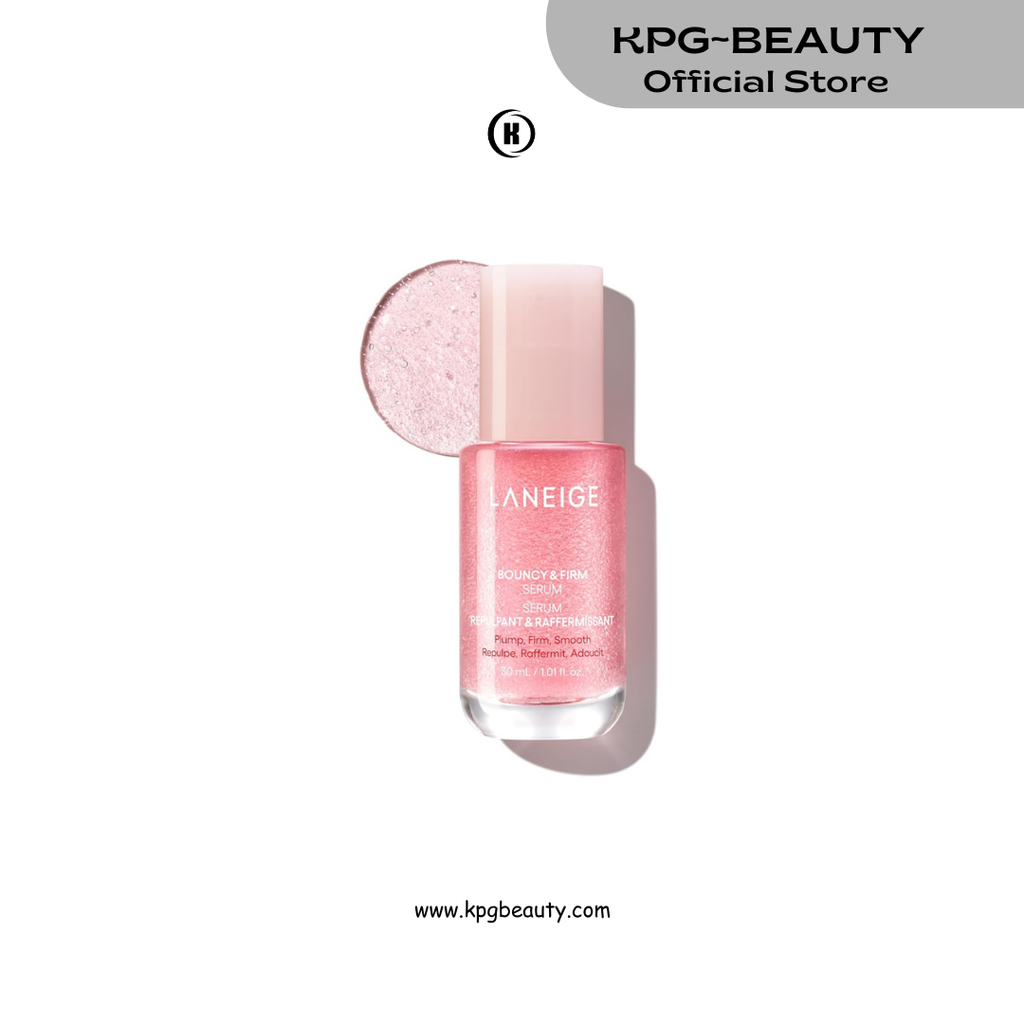 LANEIGE Bouncy & Firm Serum 30ml: Korean Slow Aging Collagen Serum with Peptides for Plumping, Firming, & Hydrating LANEIGE