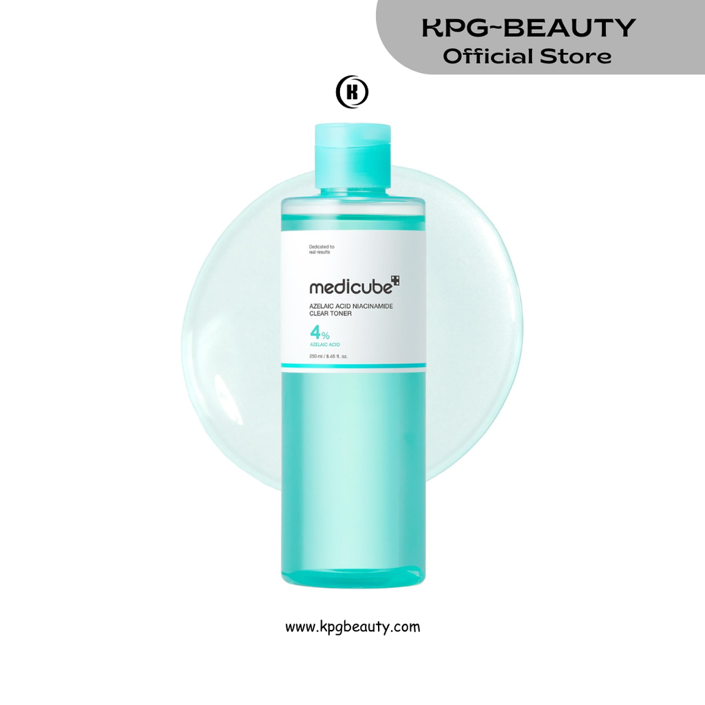 medicube Azelaic Acid Niacinamide Clarifying Toner | Troubled Skin Care, Ideal for Purifying & Calming | 4% Azelaic Acid & 2% Niacinamide| Soothing Daily Toner | Korean Skin Care | 8.45 fl.oz Medicube