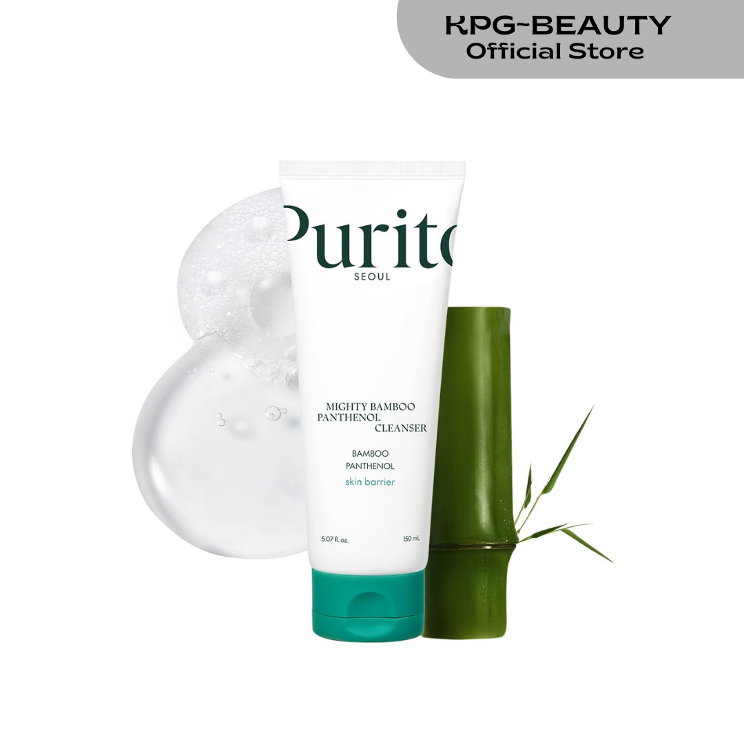 PURITO Mighty Bamboo Panthenol Cleanser, Gentle Face Wash for Moisturizing, Makeup Remover, for Sensitive Skin, Vegan & Cruelty-Free Face Cleanser150ml Purito Seoul