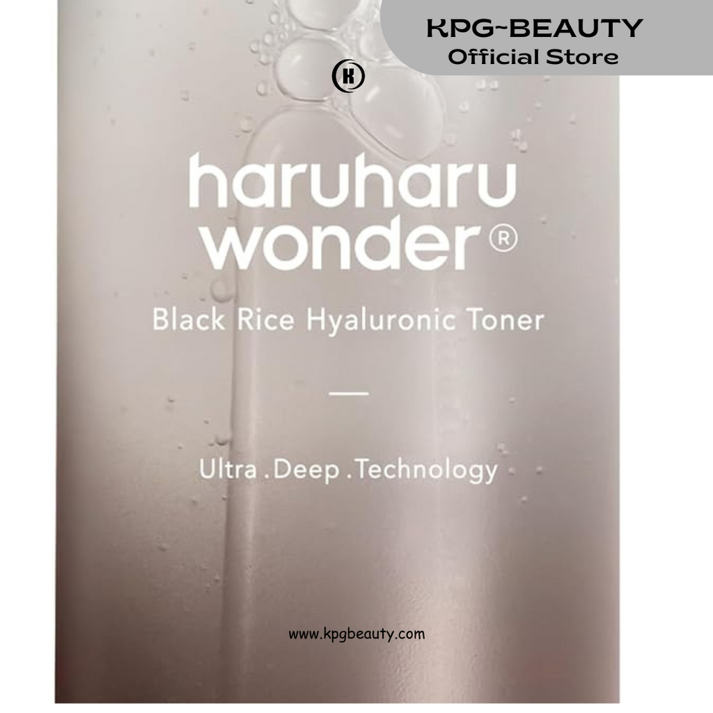 haruharu Wonder, Black Rice Hyaluronic Toner, 150 ml  Deep Hydration, Glass Skin, Korean Skincare, Vegan, Cruelty-Free