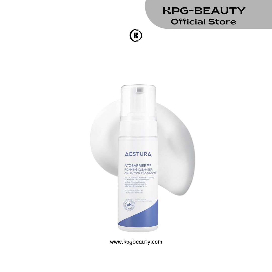 AESTURA ATOBARRIER365 Gentle pH-Balanced Foaming Cleanser with Ceramides | Korean Face Wash for Skin Moisture Barrier Repair, Hydrating Formula, Suitable for Dry Skin, 150ML AESTURA