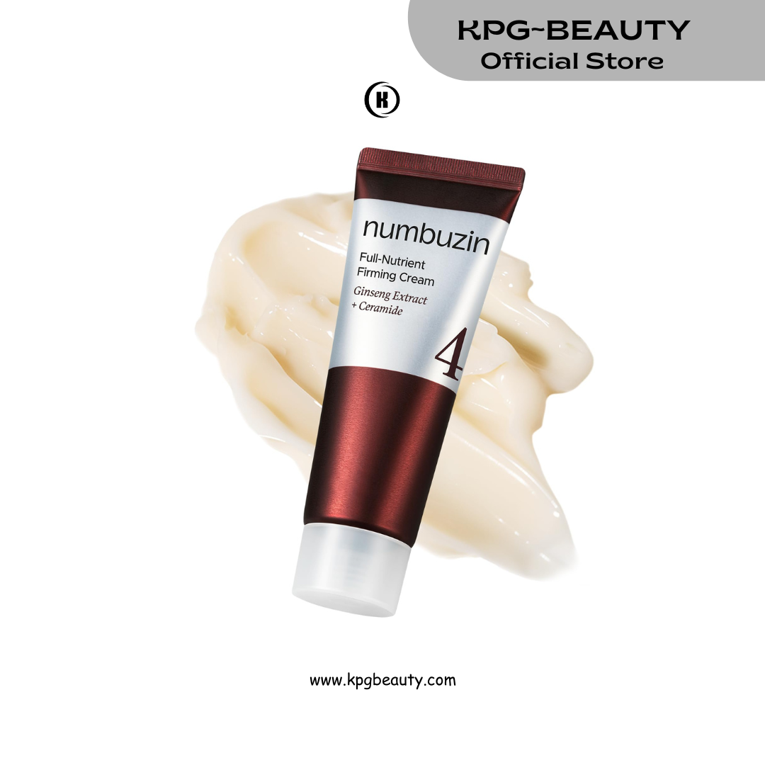 numbuzin No.4 Cream | Full-Nutrient Firming Cream | Skin Elasticity, Wrinkle Care, Anti-aging, Deeply Nourishing, Hydration | Red Ginseng, Panthenol, Niacinamide, Bifida | 2.02 fl. oz. Numbuzin