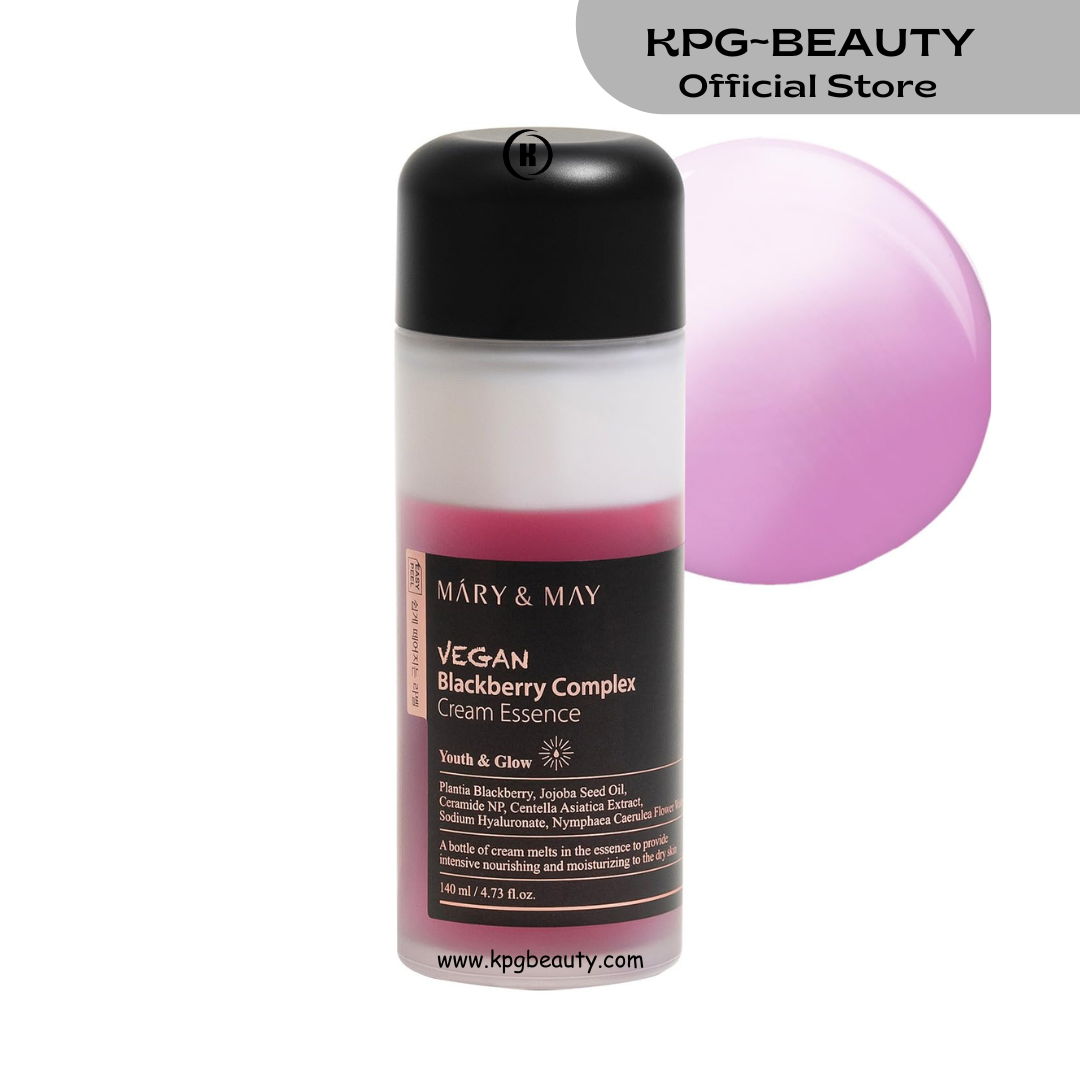 Mary & May Vegan Blackberry Cream Essence – Milky Hydration Toner 140ml Mary & May