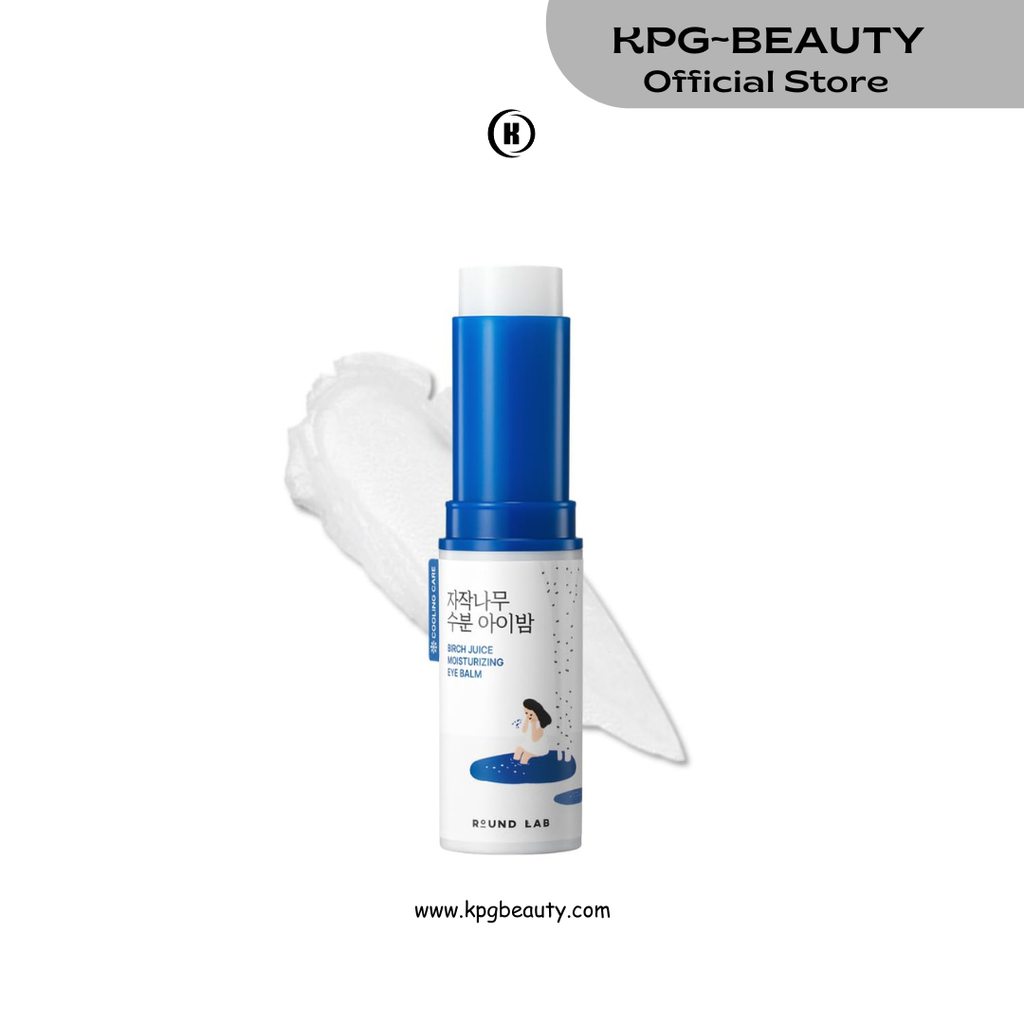 ROUND LAB Birch Juice Icy Cooling Eye Stick – Depuffing Glow Booster Balm for Puffy Eyes, Dark Circles, Fine Lines | On-the-Go Moisturizer | Korean Skincare | 0.35 oz Round Lab