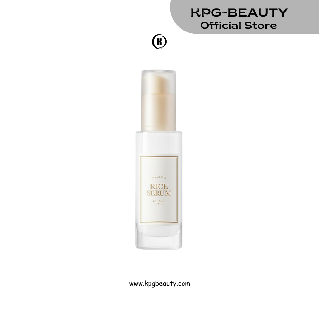 I'm from Rice Serum, Korean Fermented Rice Embryo Extract Boosts Collagen, Vitality, Radiant Glowing Skin, Niacinamide, Vitality to Dull Skin, Nourishing, Moisturizing IAM FROM