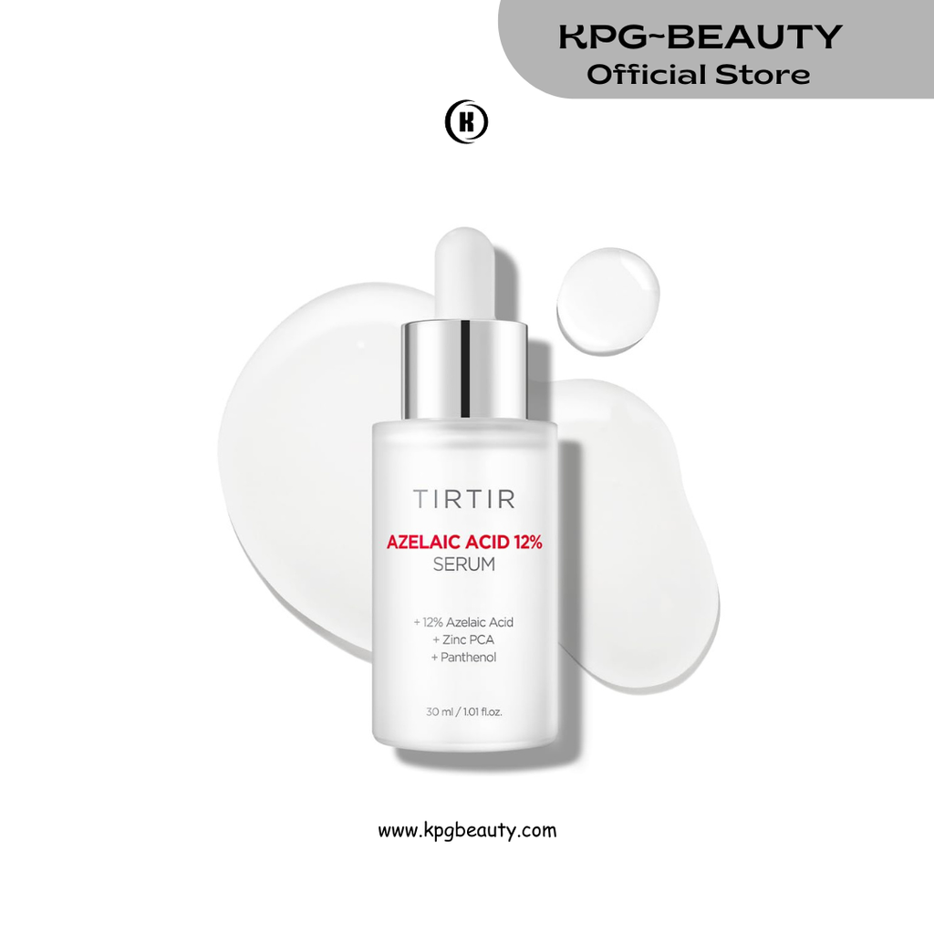 TIRTIR Azelaic Acid 12% Serum for Blemish-Prone Skin - Lightweight Hydrating Formula with Zinc PCA & Hyal-ZIP, Non-Comedogenic, Fragrance-Free, 30ml TIRTIR