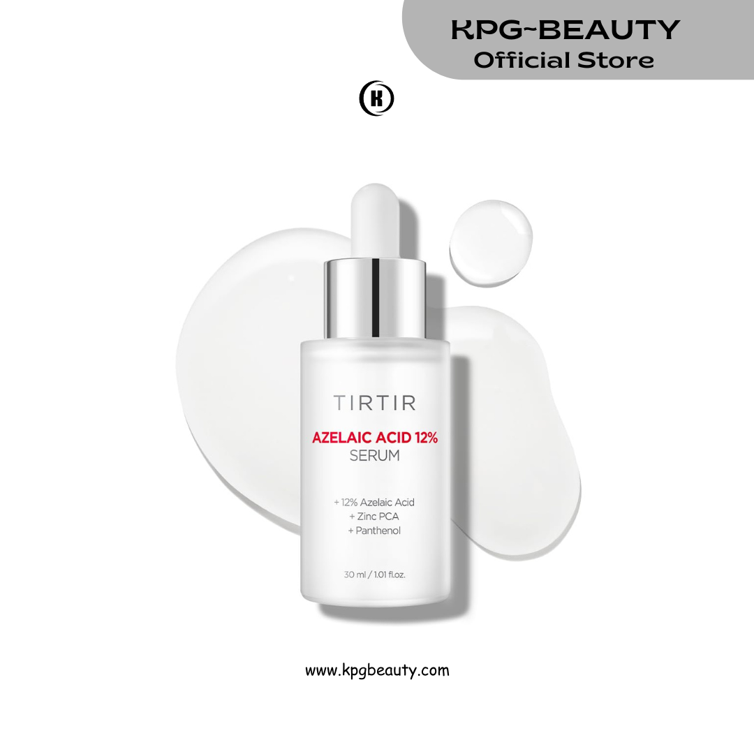 TIRTIR Azelaic Acid 12% Serum for Blemish-Prone Skin - Lightweight Hydrating Formula with Zinc PCA & Hyal-ZIP, Non-Comedogenic, Fragrance-Free, 30ml TIRTIR
