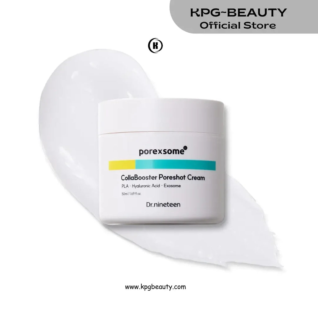 Dr.nineteen CollaBooster Poreshot CreamㅣPoly Lactic Acid(PLA) + 12 Hyaluronic Acid(HA) + CeramidesㅣFace Moisturizer for Pore Tightening & FirmingㅣKorean Skin Care 50 ML KPG BEAUTY Dr.nineteen