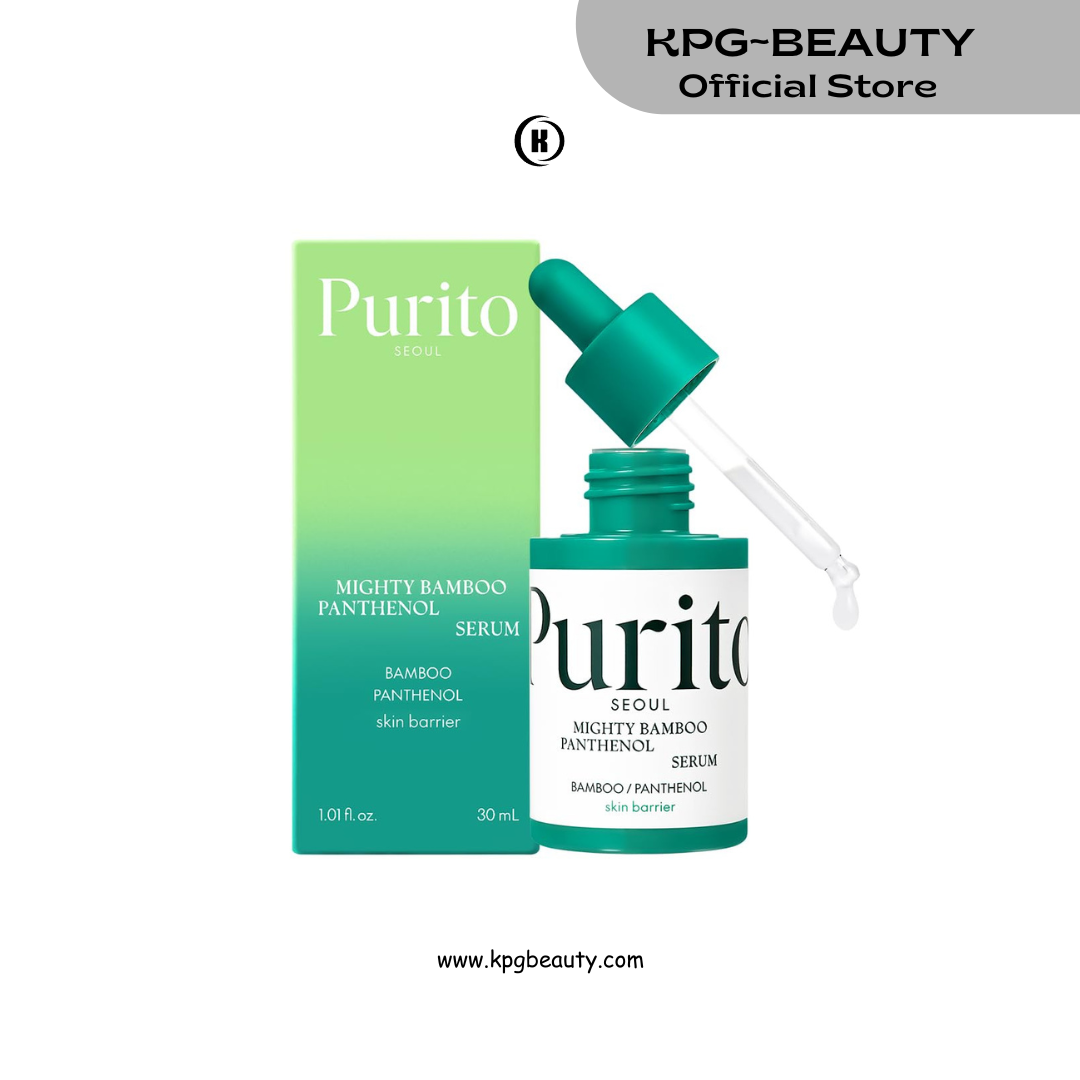 PURITO Mighty Bamboo Panthenol Serum, Glow Serum, Moisture Barrier Repair, for All Skin Types, Fast Absorbing, Deep Hydration, Glass Skin, Vegan & Cruelty-Free, Korean Skincare 1.01 fl.oz / 30 mL Purito Seoul