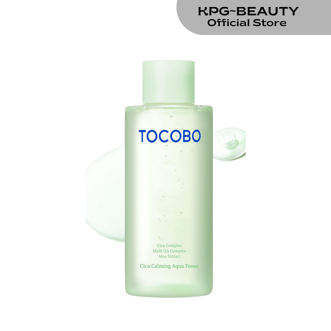 TOCOBO CICA Calming Aqua Toner – Korean Soothing Face Toner with CICA, Hyaluronic Acid & Aloe – Daily Hydration for Sensitive Skin, 24-Hour Moisture, Hypoallergenic pH Balancing Formula KPGBEAUTY