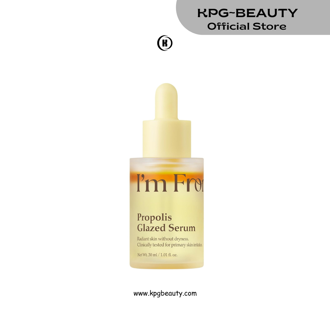 I'm From Propolis Glazed Serum, Honey-Based Glow Serum for Glass Skin, Hydration & Skin Barrier Care, Lightweight Dual-Layer Formula, Niacinamide, Korean Skin Care 30ml IAM FROM