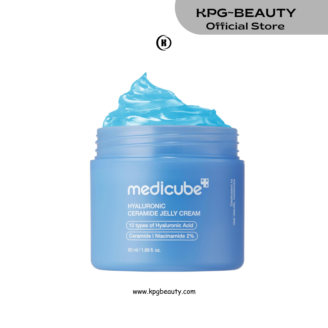 medicube Jelly Cream with Hyaluronic Acid | Daily Moisturizer for All Skin Types | Long-lasting Hydration with Hyaluronic Acid, Ceramides, Multi Peptides | Supports Skin's Natural Barrier | 1.69 fl.oz Medicube