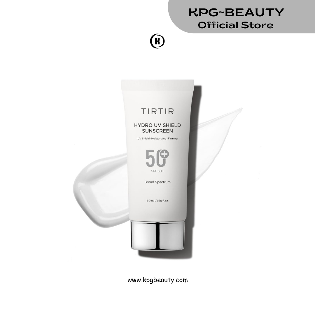 TIRTIR Hydro UV Shield Sunscreen | SPF 50+ Broad Spectrum UVA UVB Korean No White Cast Face Sunblock 50ml TIRTIR