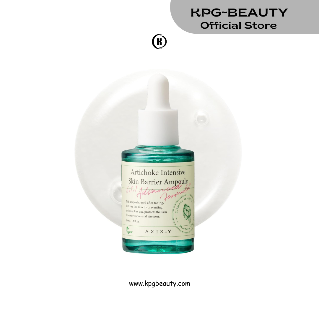 AXIS-Y Artichoke Intensive Skin Barrier Ampoule - Face Moisturizer Dark Spot Corrector Centella Ampoule - Vegan Korean Skin Care Facial Serum for All Skin Types (1.01 fl. oz.) AXIS-Y