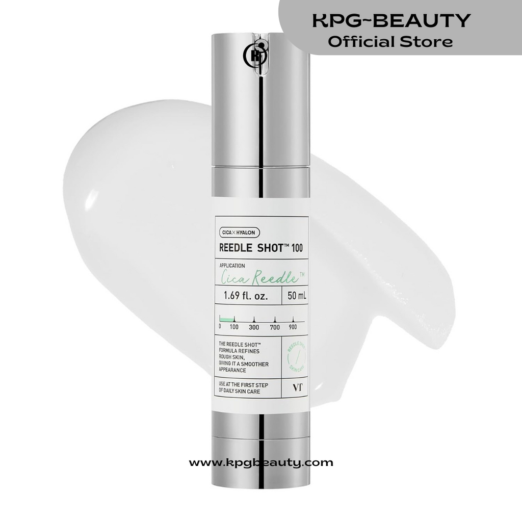 VT COSMETICS CICA Reedle Shot 100, Spicule Microneedling Serum for Pore Care & Exfoliation, Exosome, Centella Asiatica for Glass Skin, Skin Texture, Korean Liquid Skin Booster (1.69 Fl Oz / 50ml)