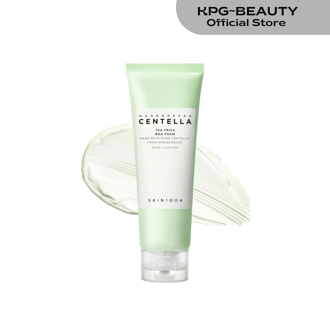 SKIN1004 Tea-Trica BHA Foam, Makeup Remover with Centella Asiatica & Tea Tree, Korean Face Cleanser for Oil & Sebum Balance, Cleansing Foam for Clearing Impurities, Korean Skin Care, 4.22 fl.oz /125ml SKIN1004