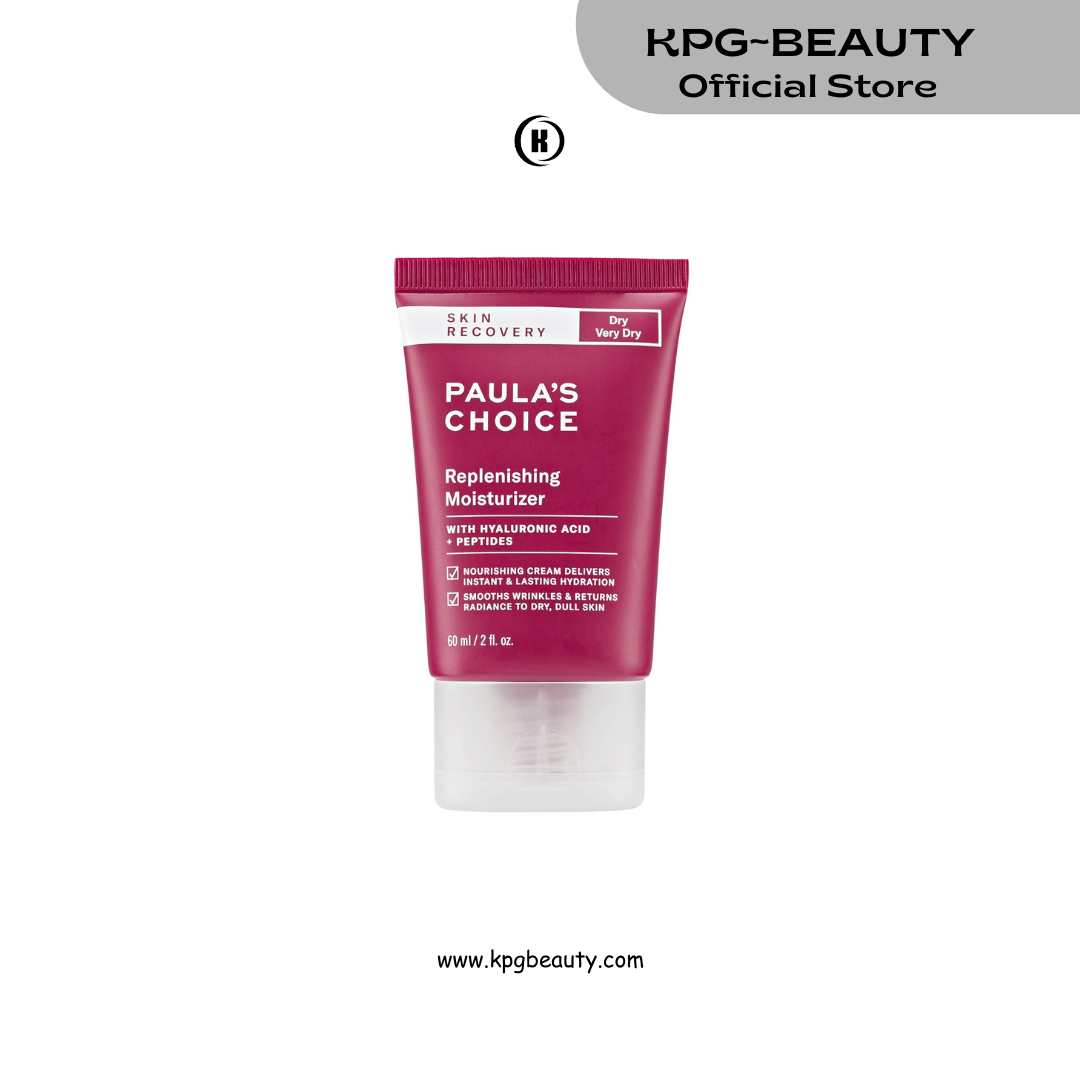 Paula's Choice SKIN RECOVERY Replenishing Face Moisturizer Cream, Daily Facial Moisturizer with Hyaluronic Acid, & Peptides, Face Lotion for Dry, Sensitive Skin, Fragrance-Free, 60ML Paula’s Choice