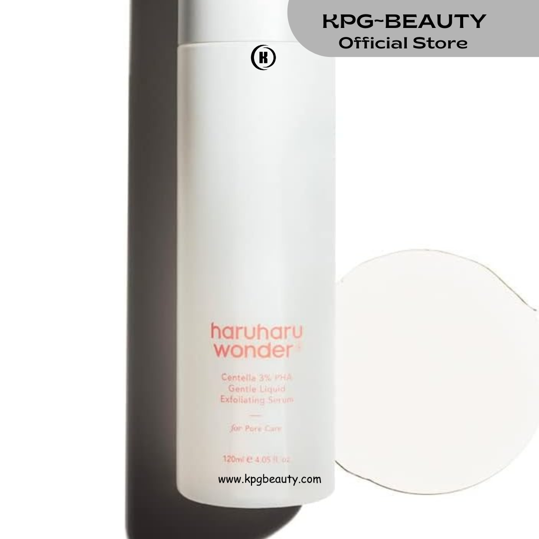 haruharu wonder Centella 3% PHA Gentle Liquid Exfoliating Serum 4.06 fl oz, Gentle Exfoliator, Formula for Sensitive Skin, Glow Facial Serum, Vegan, Cruelty Free, Korean Skincare