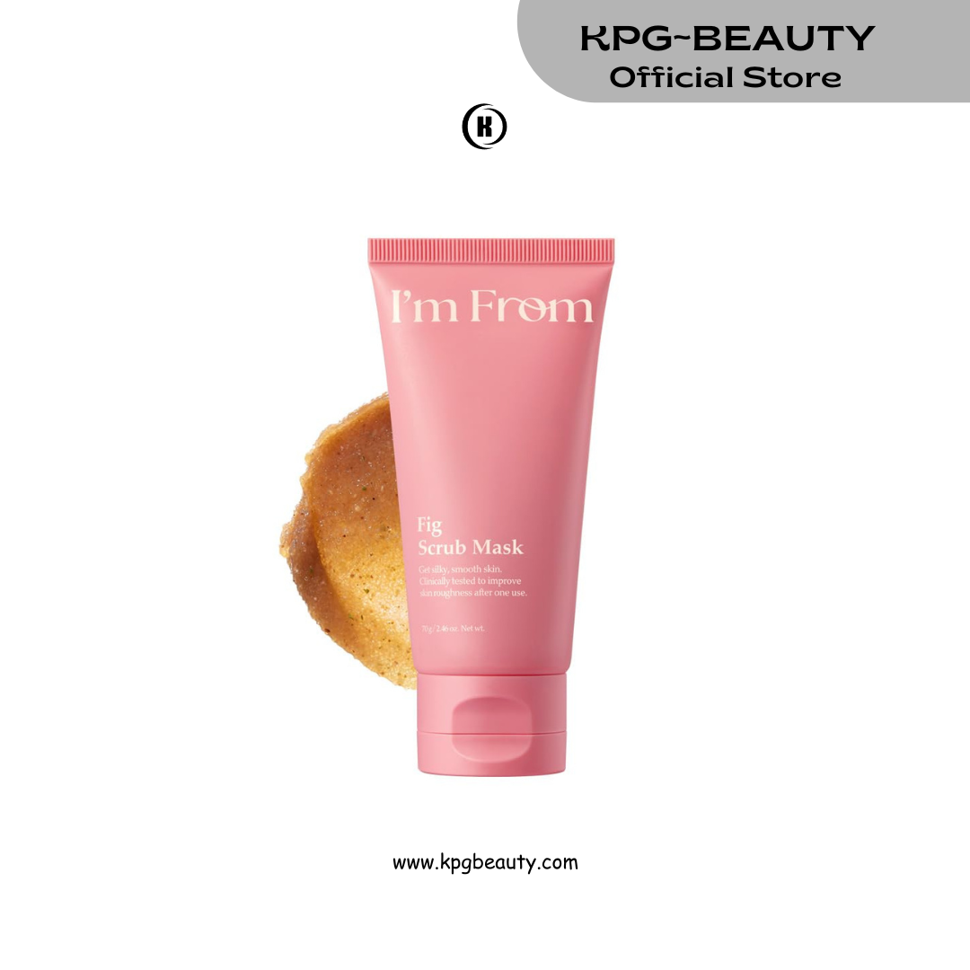 I'm From Fig Scrub Mask, Daily Soft Exfoliating Face and Body All Skin Types Korean Skin Care 70GM IAM FROM