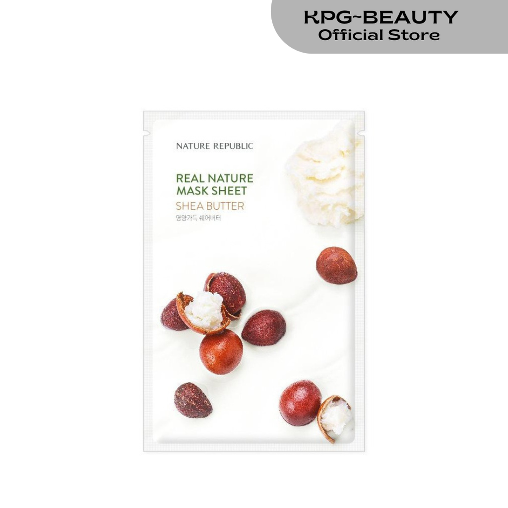 Nature Republic Real Nature Shea Butter Mask Sheet 23ml KPG BEAUTY Nature Republic