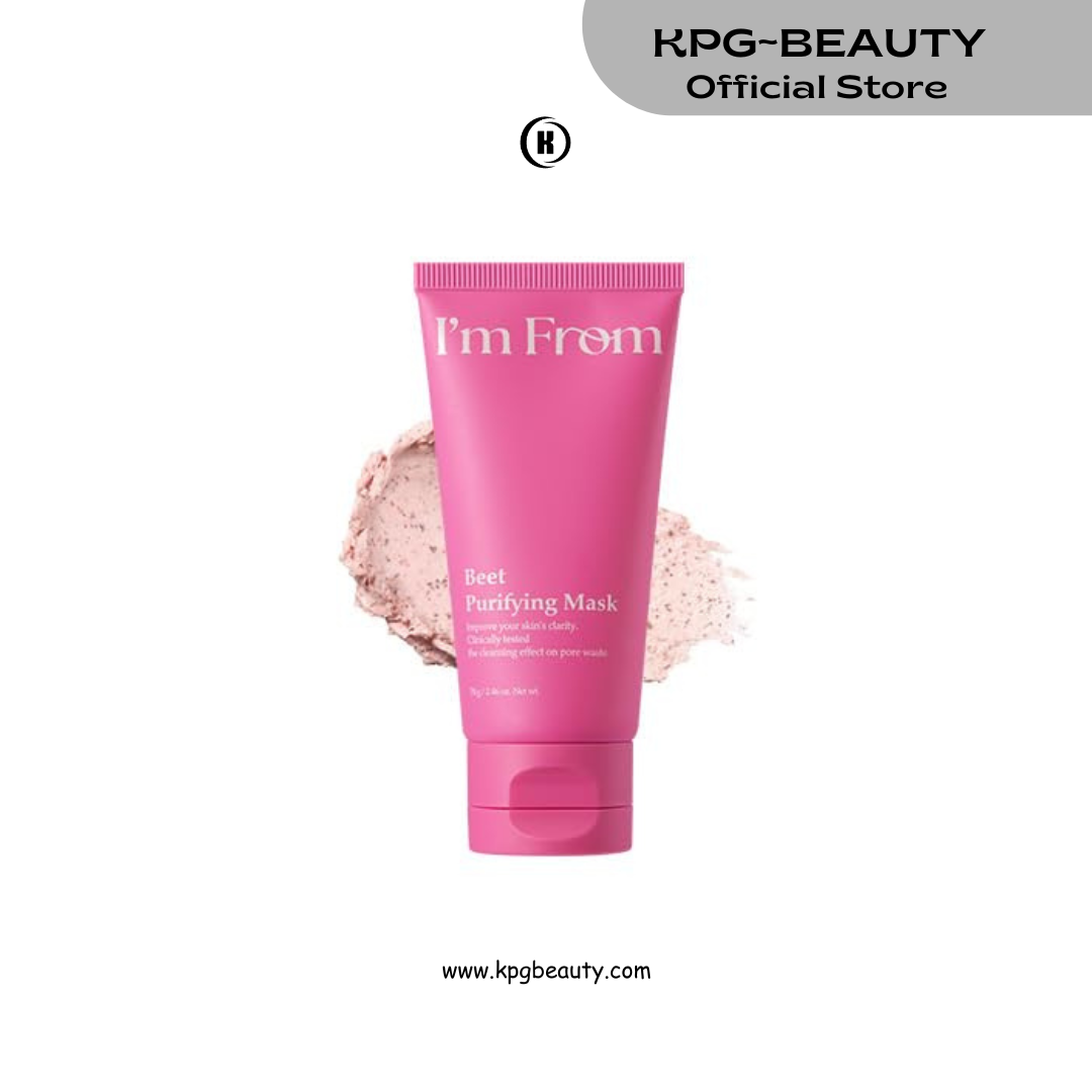 I’m From Beet Purifying Mask, Korean Wash-Off Clay Mask with Beet Root Powder for Pore Care, Purifying & Moisture Balance IAM FROM
