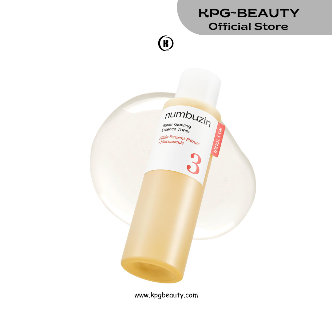 numbuzin No.3 Super Glowing Essence Toner, Fermented Toner for Skin Glow & Texture, Bifida, Niacinamide, Hydrating, Radiance-Boosting Essence, Pore Reset, 6.76 fl oz (200ml) KPGBEAUTY