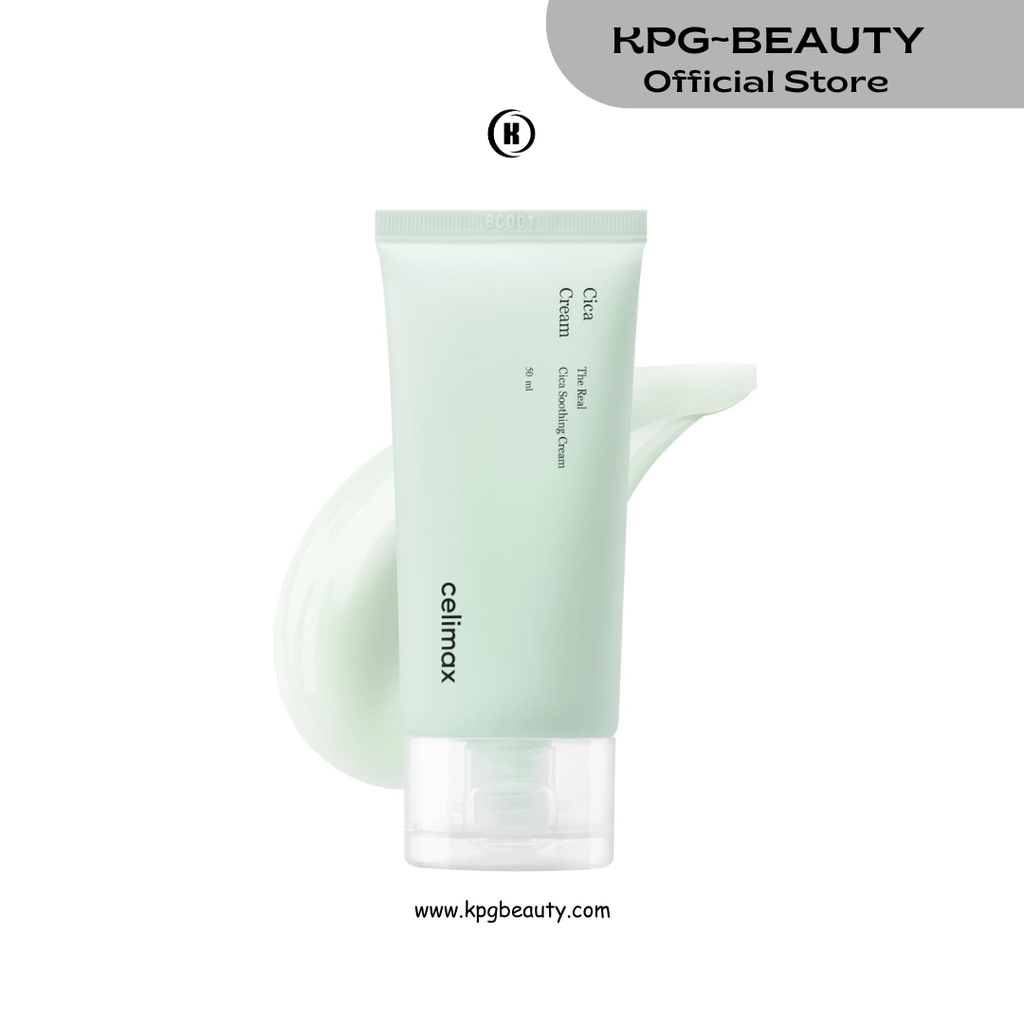 celimax The Real Cica Soothing Cream | with Fresh Cica Extract, Oil Free, Hydrating, Moisturizing, Calming, Dry Oily Combination Sensitive Skin, Korean Skincare, Lightweight Gel Cream, 50ml Celimax