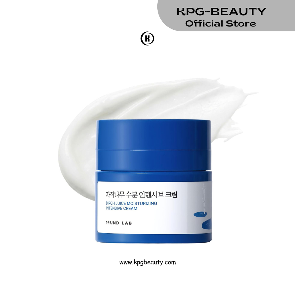 ROUND LAB Birch Juice Moisturizing Intensive Cream 1.69 Fl Oz, Deep Hydration Face Cream with Birch Sap and Hyaluronic Acid, Moisture Barrier Care, Rich but Non-Greasy Texture, Korean Skincare Round Lab