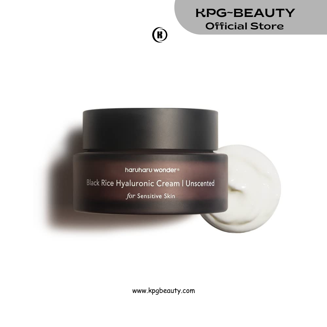 HARUHARU wonder Black Rice 10 Hyaluronic Cream Unscented, 1.6 fl oz, Vegan, Cruelty-Free, Korean Skincare 50 ML