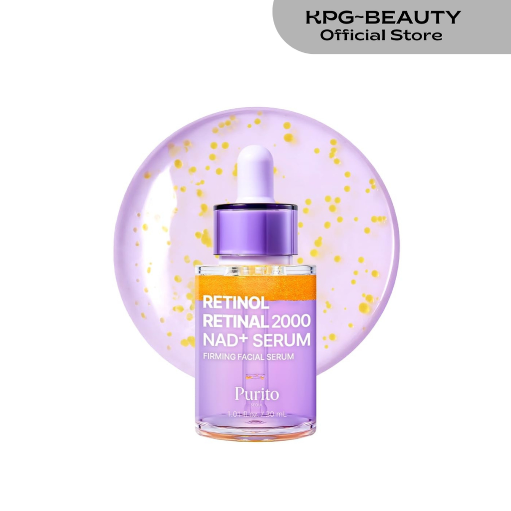 PURITO Retinol 0.1% + Retinal 0.1% Anti-Aging Facial Serum | for Wrinkles, Fine Lines & Firmer Skin | Dual Retinoids with NAD+, Improve Elasticity & Skin Texture | Korean Skincare, 30mL Purito Seoul