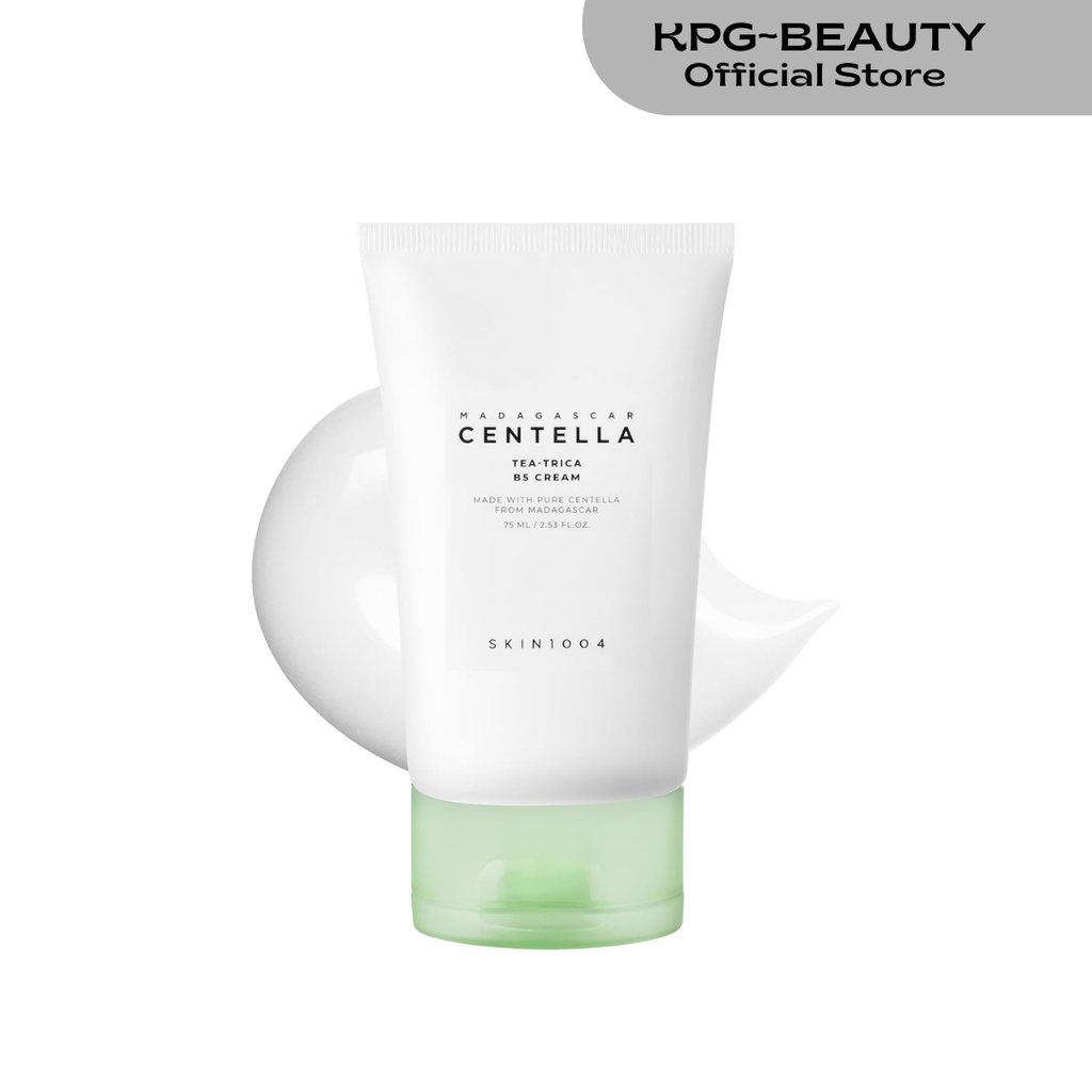 SKIN1004 Tea-Trica B5 Cream, Face Moisturizer with Centella Asiatica & Panthenol B5, Gel Moisturizer for Soothing & Hydrating, Cica Cream with Tea Tree & Centella, Korean Skin Care, 2.53 fl.oz / 75ml SKIN1004