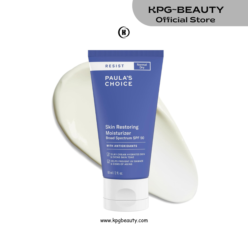 Paula's Choice RESIST Skin Restoring Moisturizer SPF 50, UVA & UVB Protection, Shea Butter & Niacinamide, Anti-Aging Sunscreen for Dry Skin, 2oz Paula’s Choice