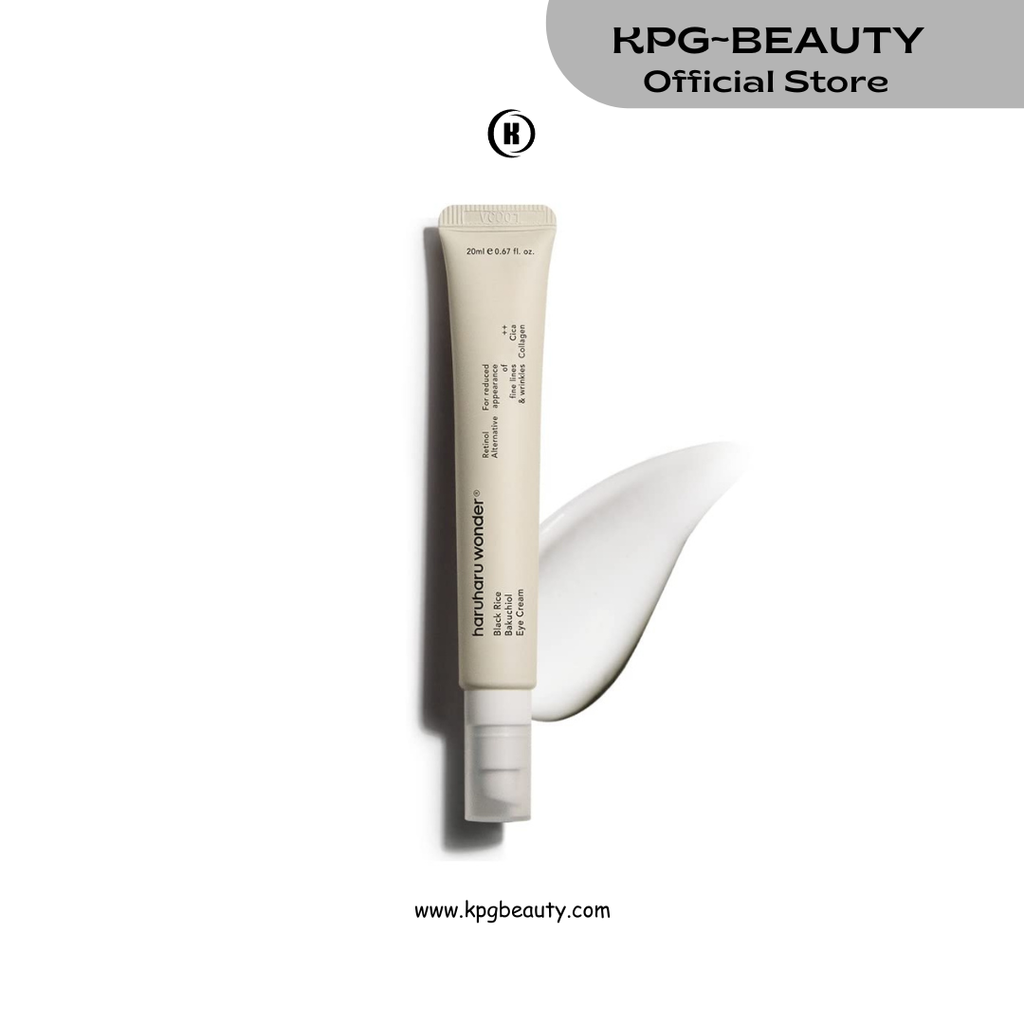 Haruharu Wonder Black Rice Bakuchiol Eye Cream 20ml | Anti-Aging, Wrinkle Care, Natural Retinol Alternative | Cruelty Free, EWG-Green HARUHARU WONDER