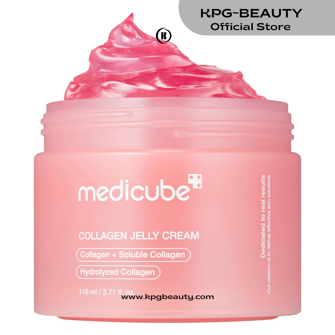 Medicube Collagen Jelly Cream- Niacinamide & Freeze-Dried Hydrolyzed Collagen-Boosts skin barrier hydration & gives 24h Glow & Firmer looking skin | No artificial color, Korean skincare 110 ml