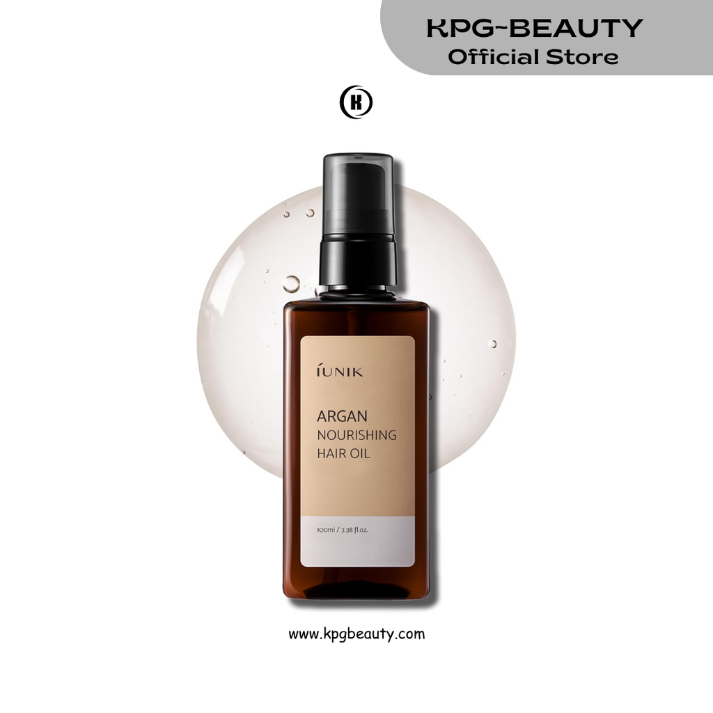 IUNIK Argan Nourishing Hair Oil – Argan Oil Lightweight Nourishing Hair Treatment for Dry & Damaged Hair, Anti-Frizz Deep Conditioning Care, 100ml IUNIK