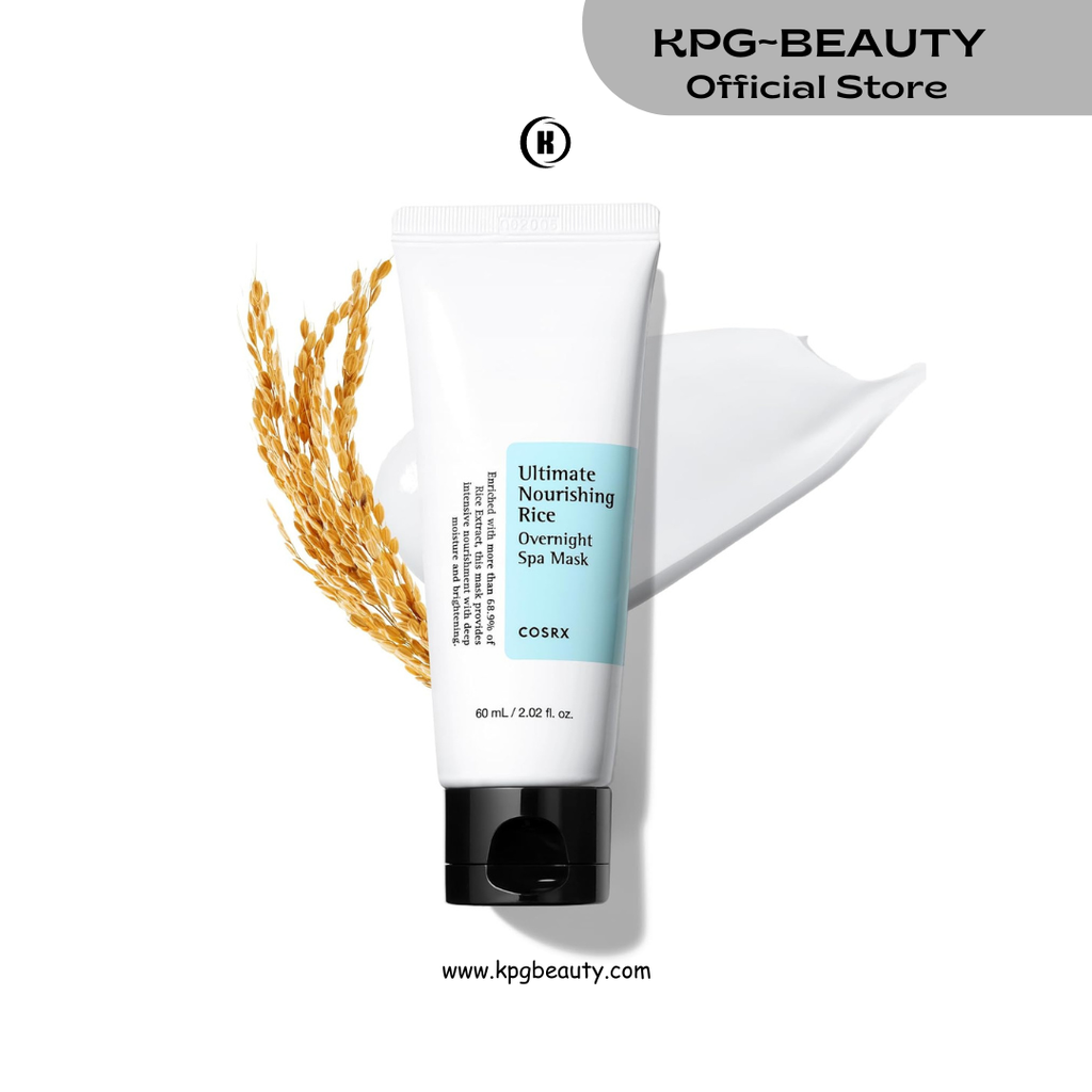 COSRX Ultimate Nourishing Rice Overnight Spa Mask, 60ml / 2.02 fl.oz | Rice Extract 68% and Niacinamide 2%, Korean Skin Care, Animal Testing Free COSRX