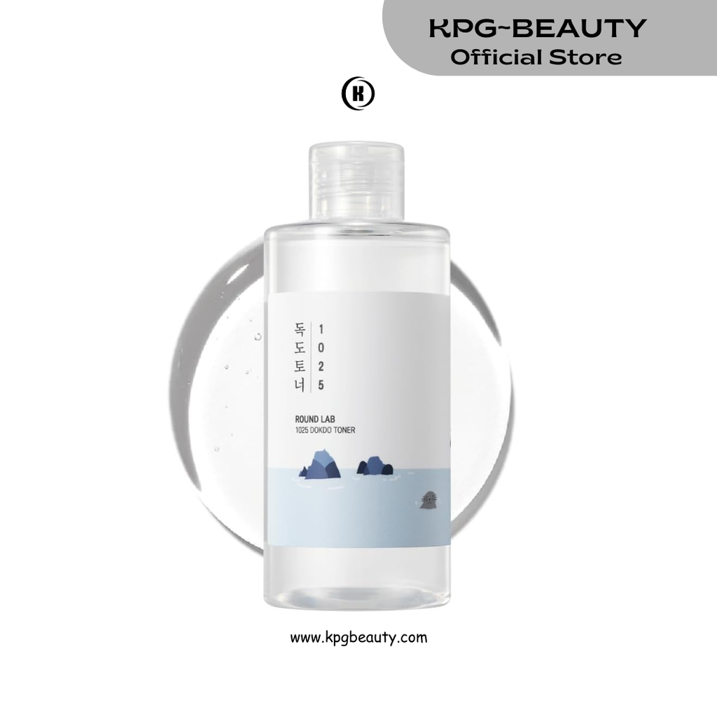 ROUND LAB 1025 Dokdo Toner 6.76 Fl Oz, Oil Control and Reduces Excess Sebum, Gentle Exfoliating Facial Toner, Deep Sea Water for Moisturization, Soft Finish Without Stickiness, Korean Skin Care Round Lab