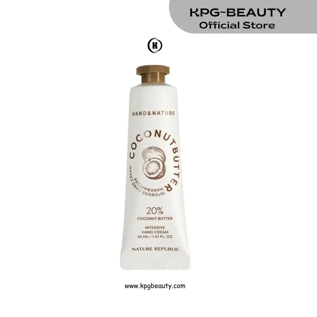 NATURE REPUBLIC - Hand & Nature Coconut Butter Intensive Hand Cream 30 ml KPG BEAUTY.